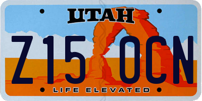 UT license plate Z150CN