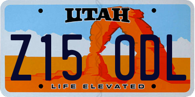 UT license plate Z150DL
