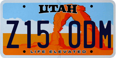 UT license plate Z150DM
