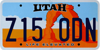 UT license plate Z150DN