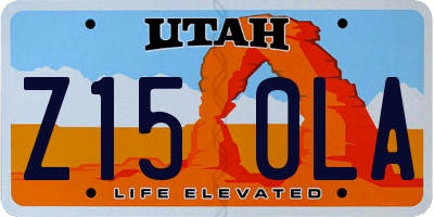 UT license plate Z150LA