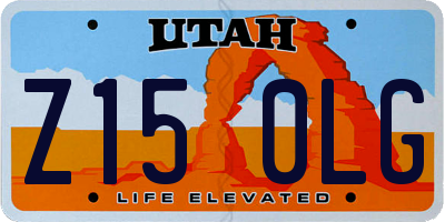 UT license plate Z150LG