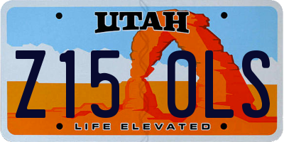 UT license plate Z150LS