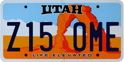 UT license plate Z150ME