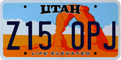 UT license plate Z150PJ