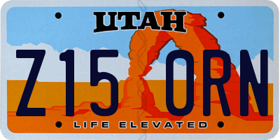 UT license plate Z150RN
