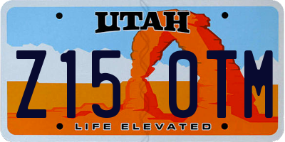 UT license plate Z150TM