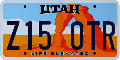 UT license plate Z150TR