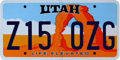 UT license plate Z150ZG