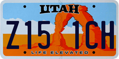 UT license plate Z151CH