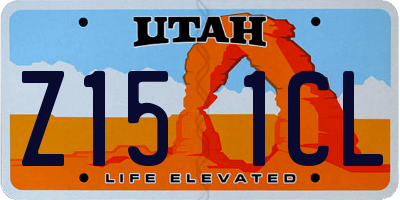 UT license plate Z151CL