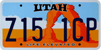 UT license plate Z151CP