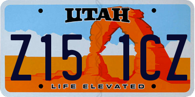 UT license plate Z151CZ