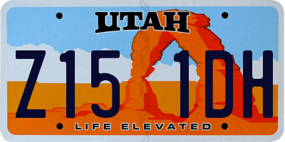 UT license plate Z151DH