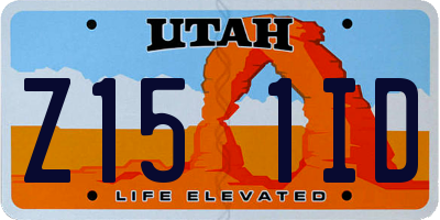 UT license plate Z151ID