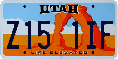 UT license plate Z151IF