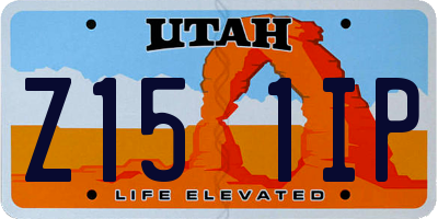 UT license plate Z151IP
