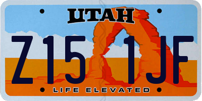 UT license plate Z151JF