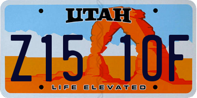 UT license plate Z151OF