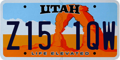 UT license plate Z151QW