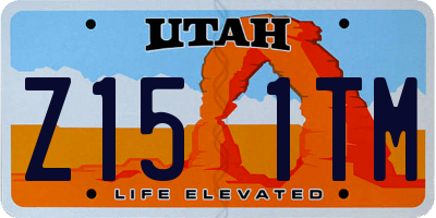 UT license plate Z151TM