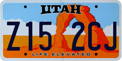 UT license plate Z152CJ