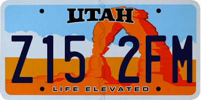 UT license plate Z152FM