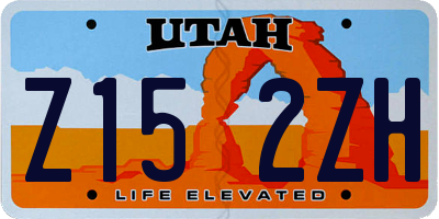 UT license plate Z152ZH