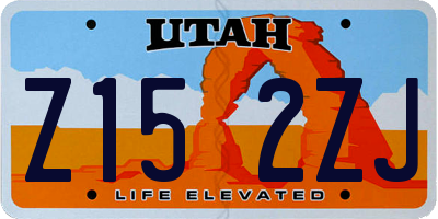 UT license plate Z152ZJ