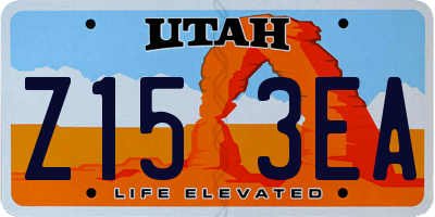 UT license plate Z153EA