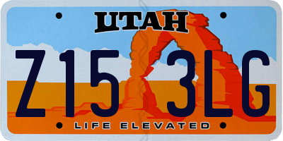 UT license plate Z153LG