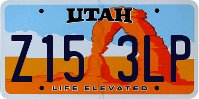 UT license plate Z153LP