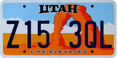 UT license plate Z153QL