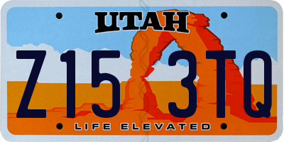 UT license plate Z153TQ