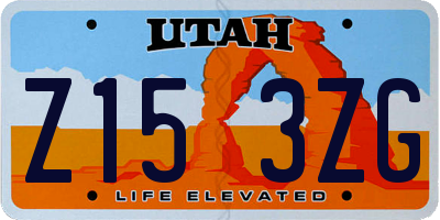 UT license plate Z153ZG