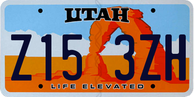 UT license plate Z153ZH
