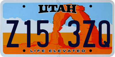 UT license plate Z153ZQ