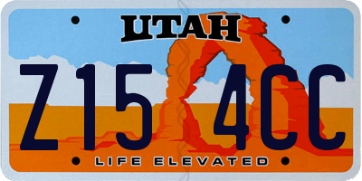 UT license plate Z154CC