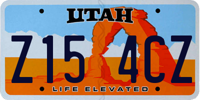 UT license plate Z154CZ