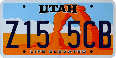UT license plate Z155CB