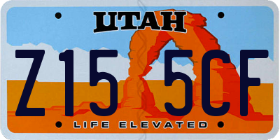 UT license plate Z155CF