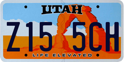 UT license plate Z155CH