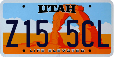 UT license plate Z155CL