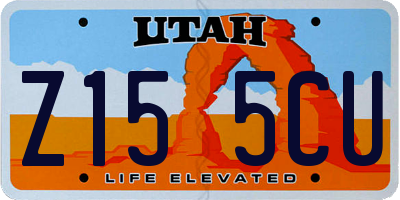 UT license plate Z155CU