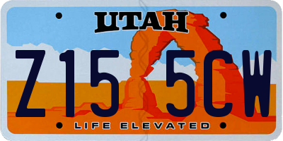 UT license plate Z155CW