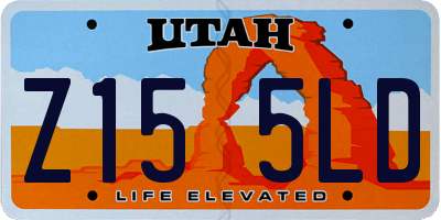 UT license plate Z155LD