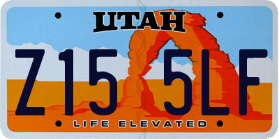 UT license plate Z155LF