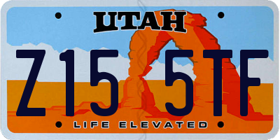 UT license plate Z155TF