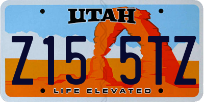 UT license plate Z155TZ