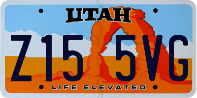 UT license plate Z155VG